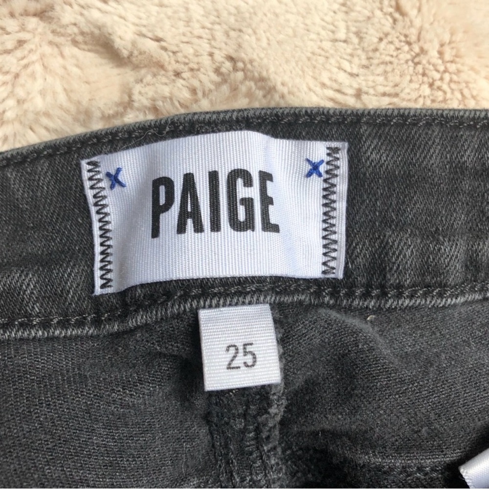 PAIGE Black Ripped Skinny Jeans - Picture 9 of 9
